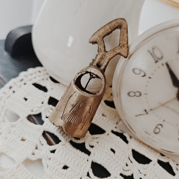 Vintage Single Brass Sarna Bell from India - Picture 8 of 9